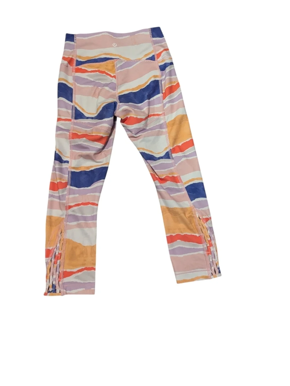 lululemon athletica True Self Crop - White, Purple, Orange, Pink, Blue, Size S